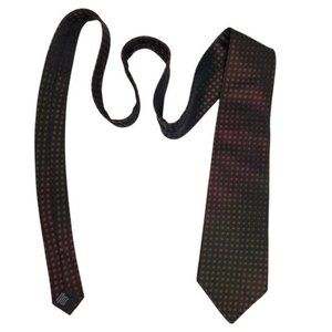ALFANI Silk Black Colorblock Necktie